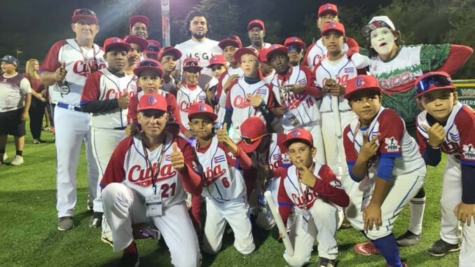 Cuba discutirá el título del Panamericano de Béisbol Sub 10 contra a México