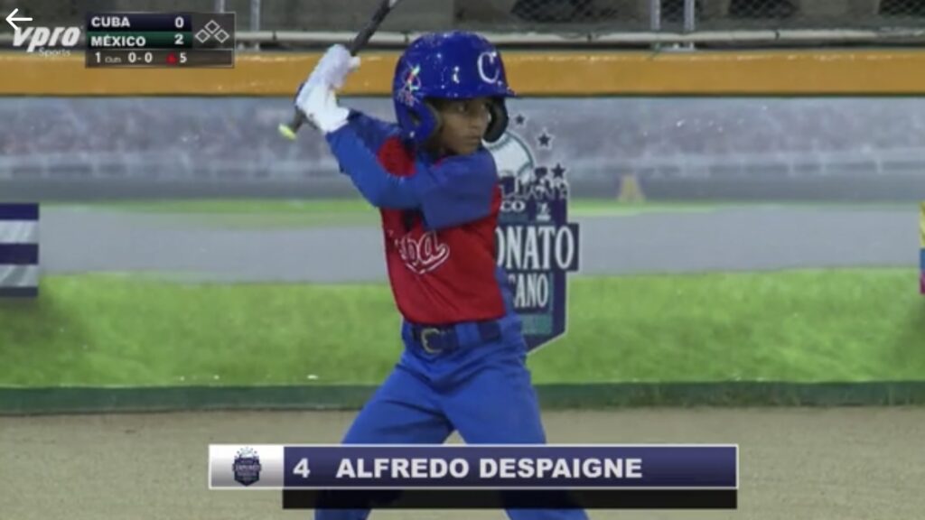 Brilla Despaigne Jr. en doble victoria de Cuba en el Panamericano de Béisbol Sub 10
