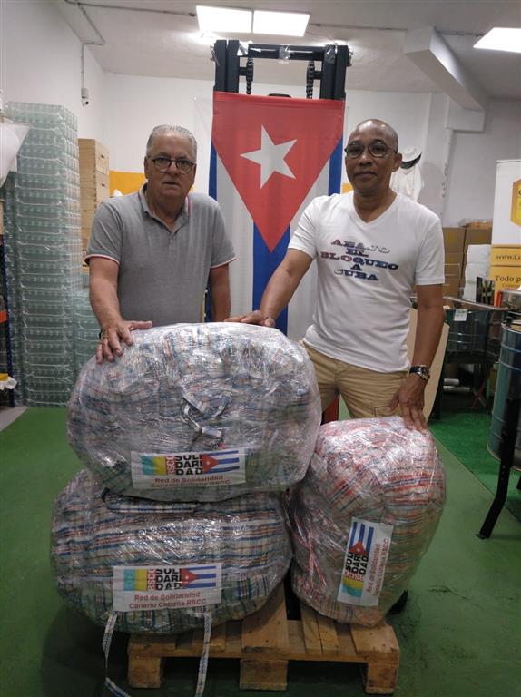 Continúan envíos solidarios hacia Cuba desde España