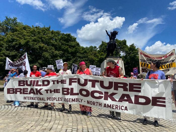 La voz de la solidaridad contra el bloqueo