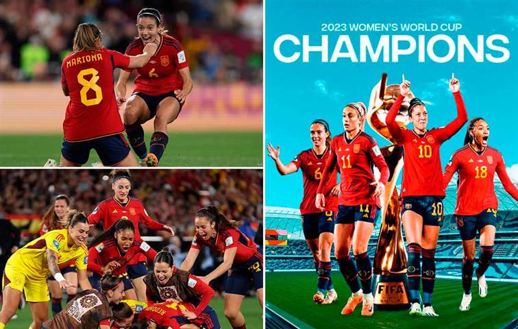 España conquista el título en Mundial de fútbol femenino