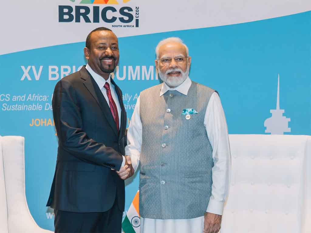 Etiopía e India acordaron fortalecer cooperación económica y política