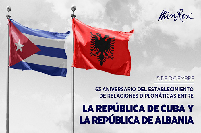 Saluda Cuba aniversario de relaciones diplomáticas con Albania