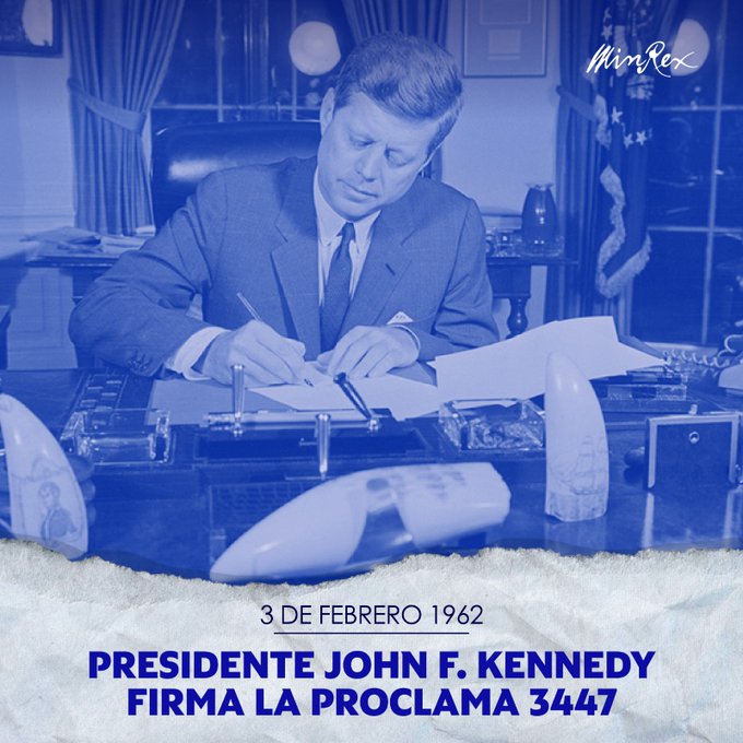 Cuba recuerda formalización de bloqueo de EEUU hace 62 años