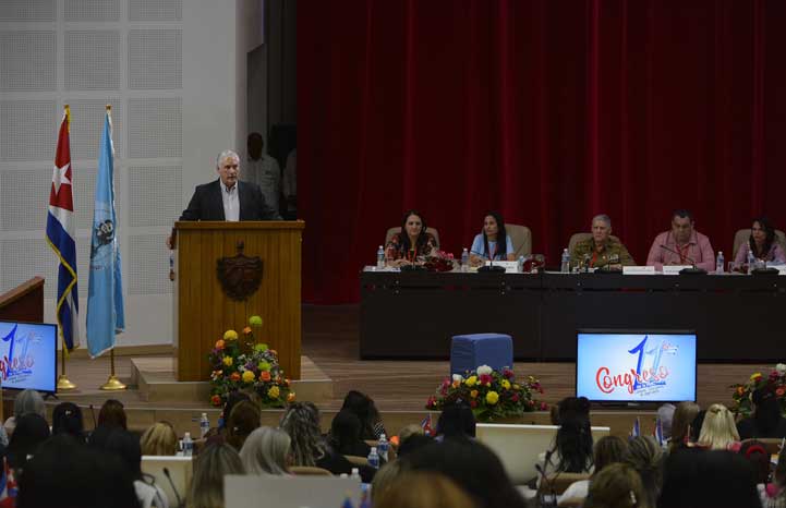 Discurso de Díaz-Canel en la clausura del XI Congreso de la FMC