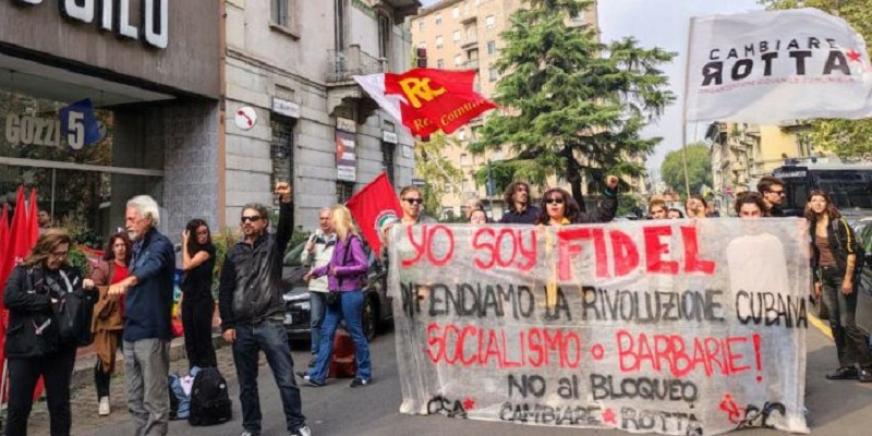 Demandan en Italia cese de acciones de EEUU contra Cuba