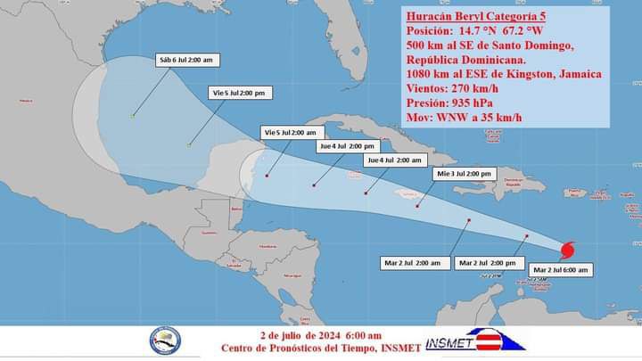 AVISO DE CICLON TROPICAL. CENTRO DE PRONÓSTICOS, INSMET.