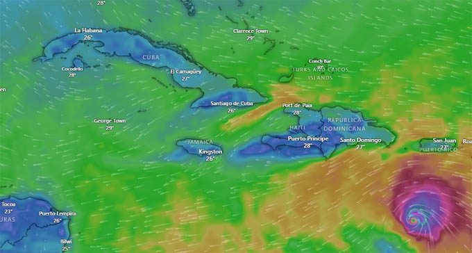 Muy atenta Cuba a la ruta del huracán Beryl