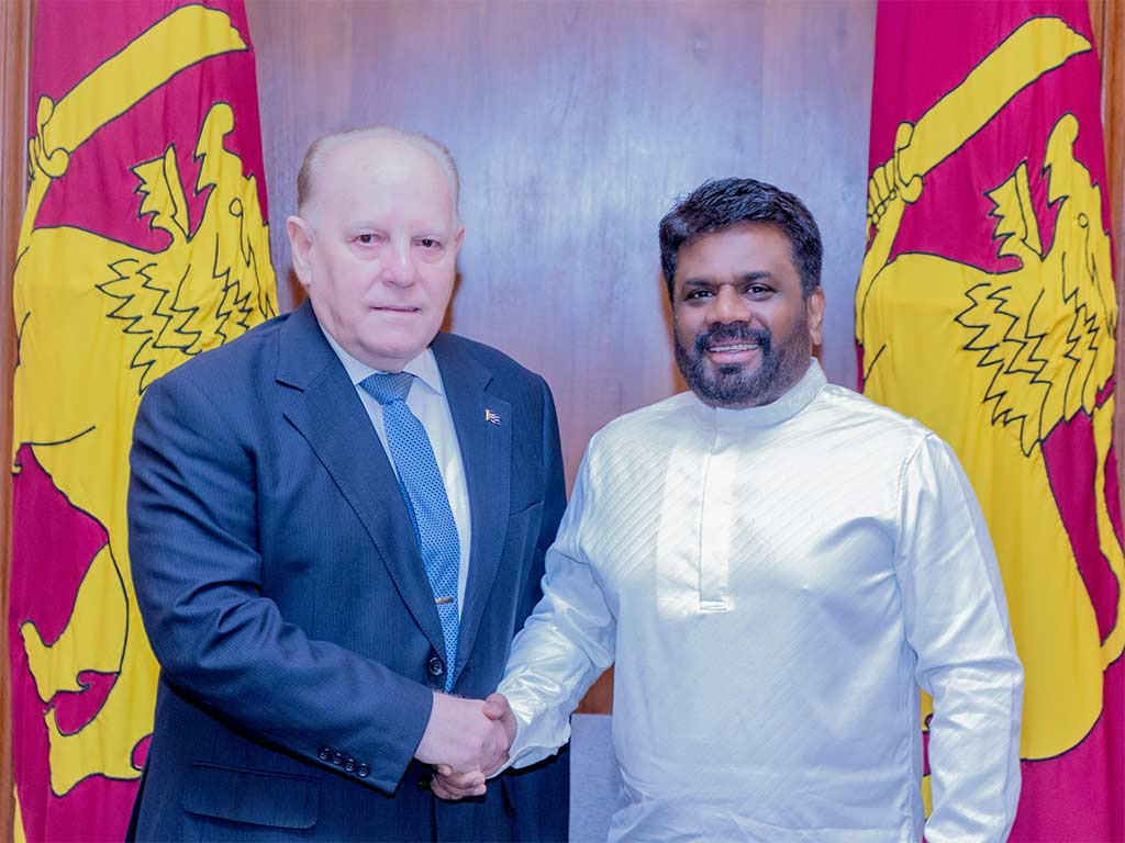 Dialogan presidente de Sri Lanka y embajador de Cuba sobre nexos