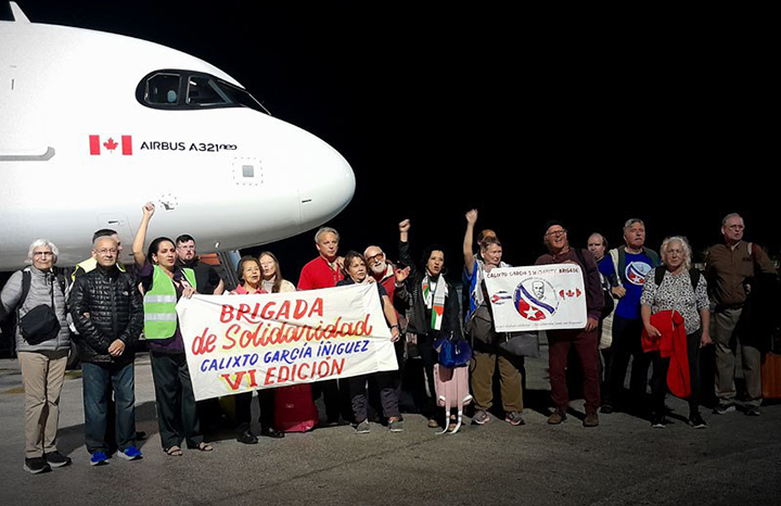 Arribó a Cuba Brigada de Solidaridad Calixto García