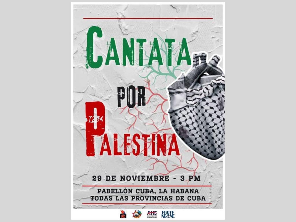 Cantata celebrará en Cuba Día de Solidaridad con Palestina