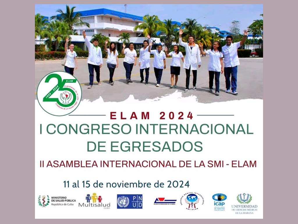 Cuba lista para congreso de egresados de la ELAM