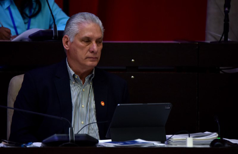 Presente Díaz-Canel en la plenaria del parlamento cubano