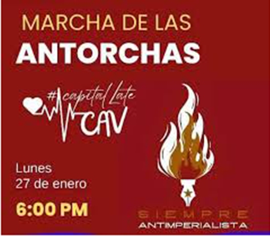 Convocan a tradicional Marcha de las Antorchas