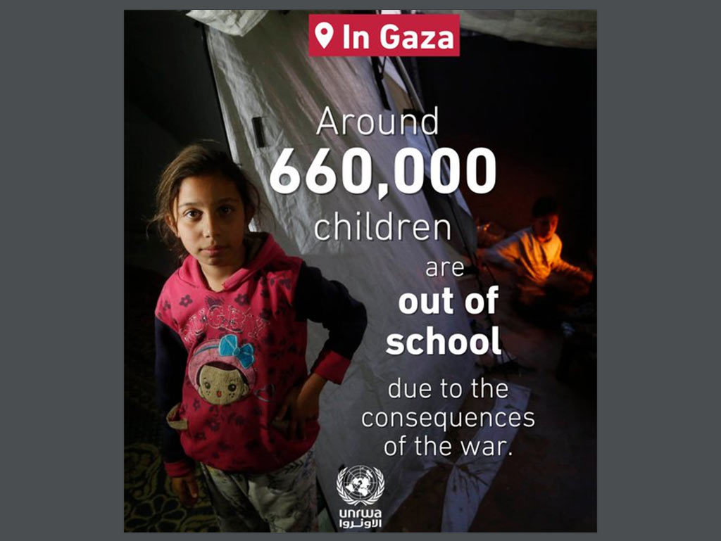 Israel destruyó la mayoría de las escuelas en Gaza, denunció la ONU