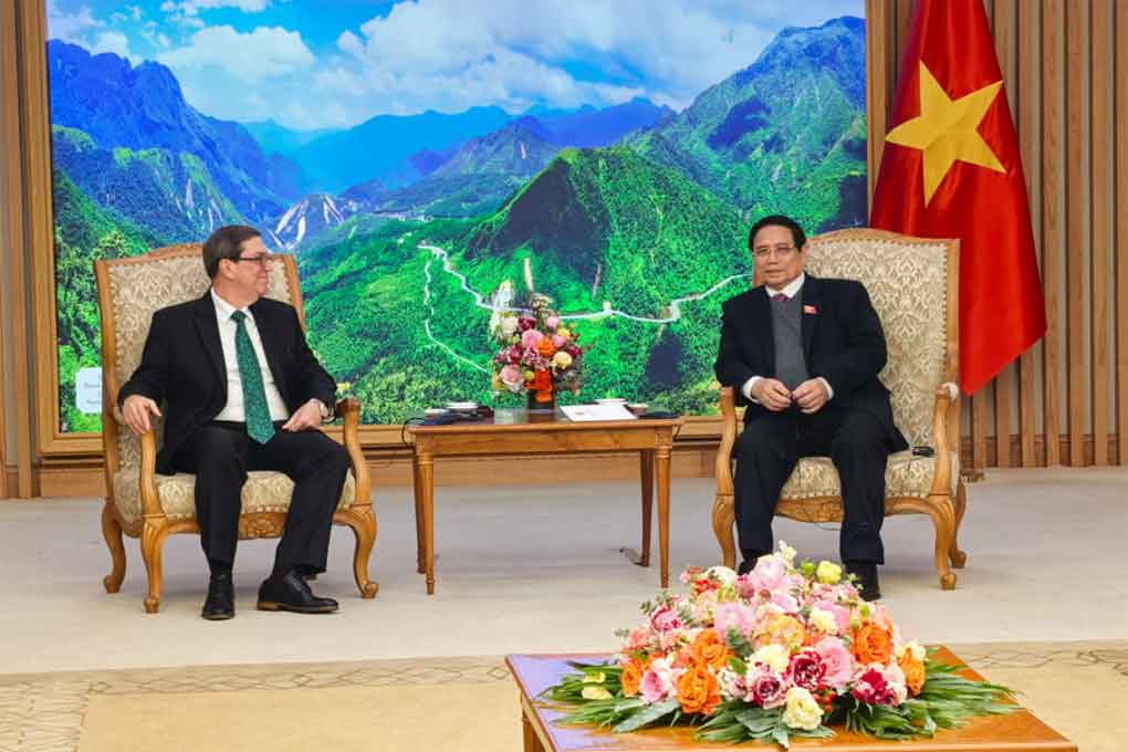 Fructífero encuentro de Canciller cubano y Primer Ministro de Vietnam (+Foto)