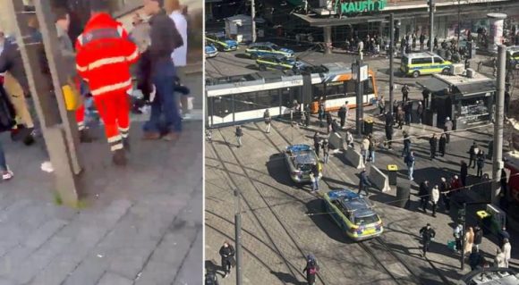 Un automóvil arremetió contra una multitud en Alemania