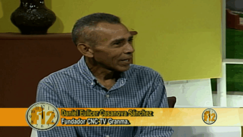 Fragmento Programa Frecuencia 12: Fundador de la CNC TV Granma, Daniel Casanova