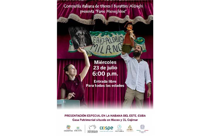 Llegará hoy a Cojímar compañía italiana de títeres