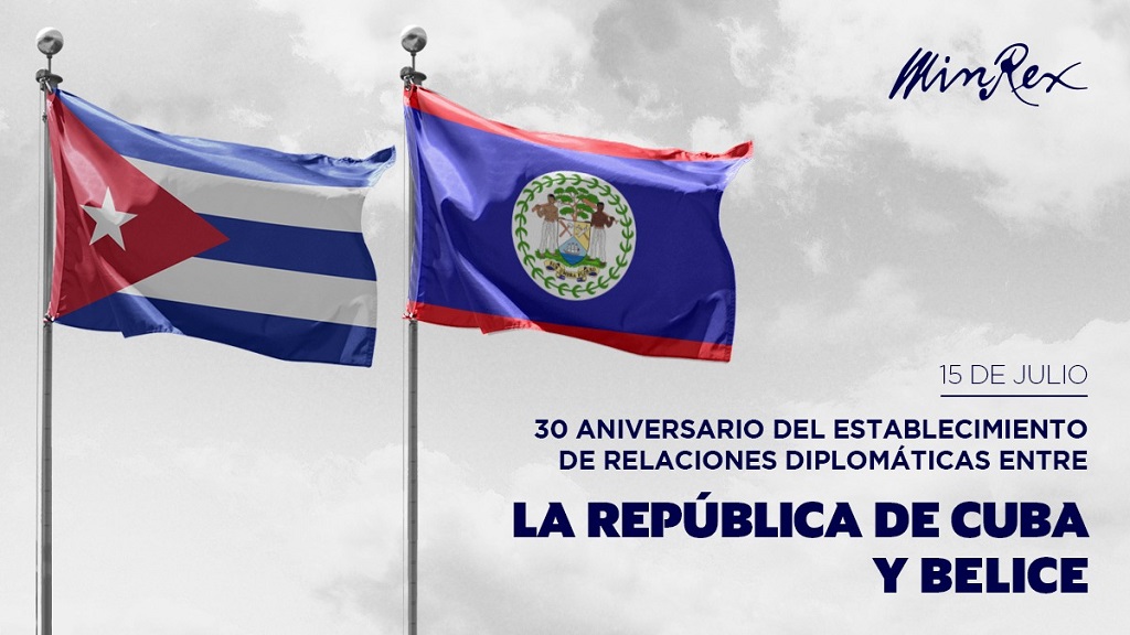Cuba celebra relaciones diplomáticas con Belice