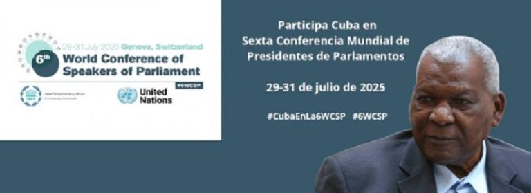 Cuba presente en la Conferencia Mundial de Presidentes de Parlamentos