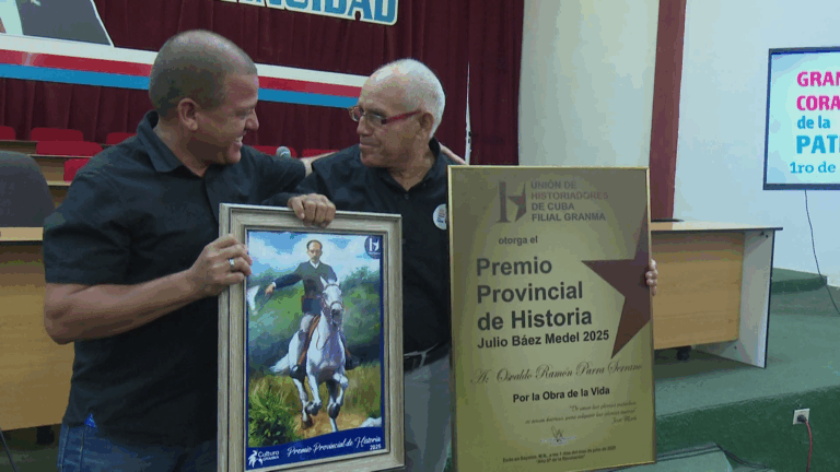 MsC. Osvaldo Ramón Parra: Premio Provincial de Historia “Julio Báez Medel”,  2025