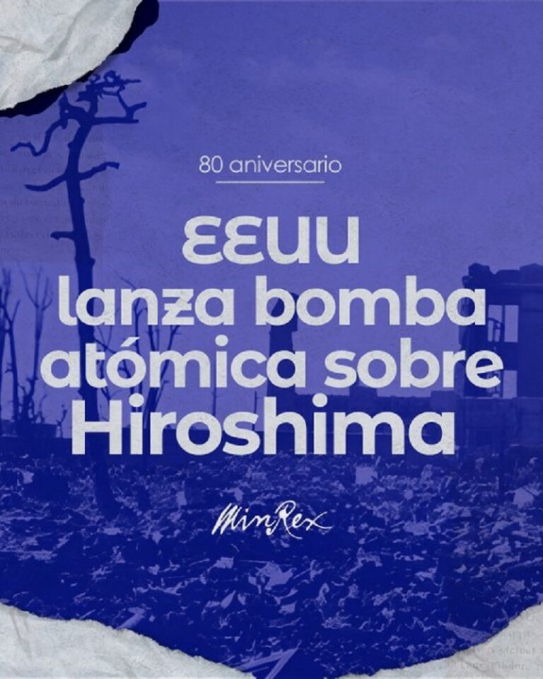 Cuba recuerda vil bombardeo atómico de EEUU sobre Hiroshima