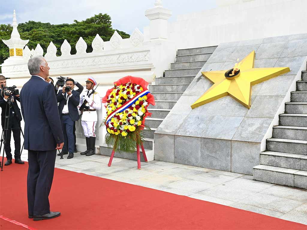 Visita a Laos reafirma importancia de nexos bilaterales: Díaz-Canel