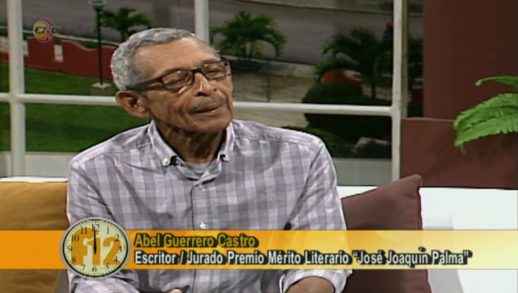 Escritor Abel Guerrero, Premio Merito Literario Jose Juaquin Palma
