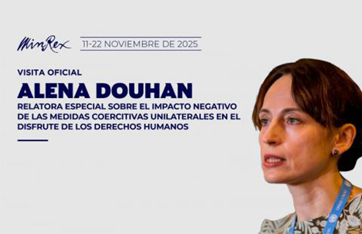 Evalúa Relatora de la ONU impacto en Cuba de medidas coercitivas