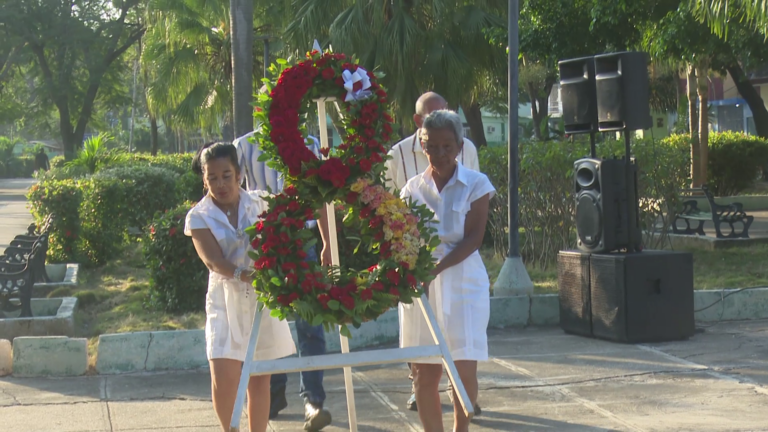 Homenaje a Francisco Vicente Aguilera en Bayamo con motivo del aniversario 149 de su muerte