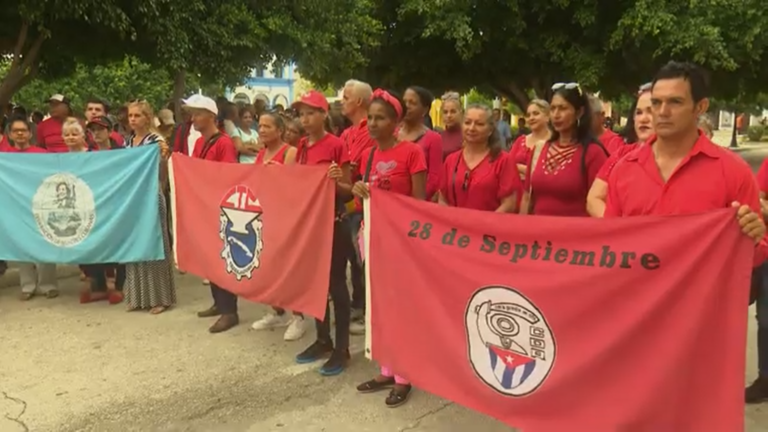 Repudian trabajadores bloqueo económico, comercial y financiero impuesto por Estados Unidos a Cuba