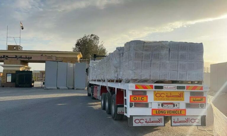 Egipto envió más de un millón de toneladas de ayuda a Gaza