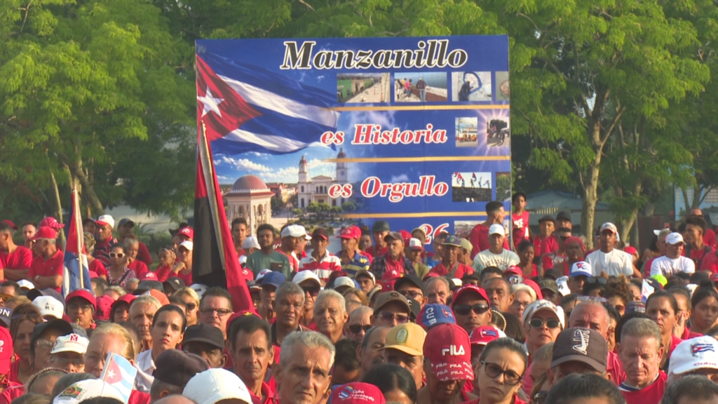 Realizan en Manzanillo acto por el 26 de julio en Granma
